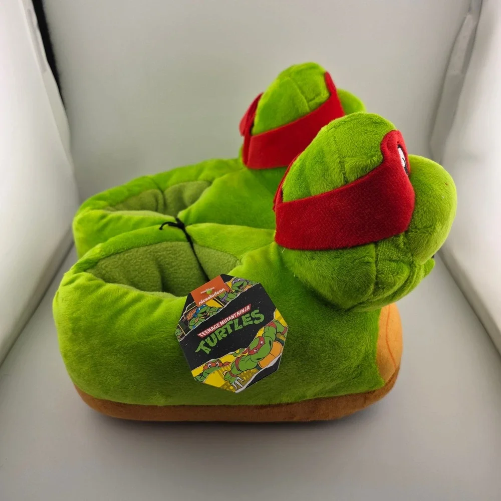 Teenage Mutant Ninja Turtles Raphael Plush‎ Slippers Kids Cosplay